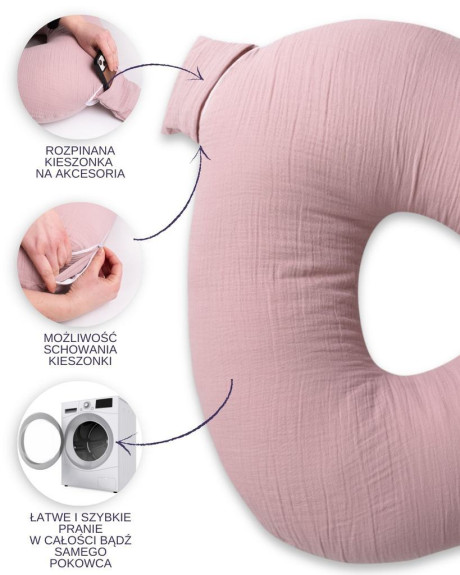 Mušelínový polohovací polštář MiniRelax 140 cm Babymatex