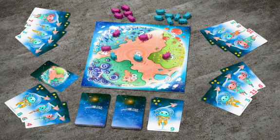 Společenská rodinná hra Galaxolotl Haba