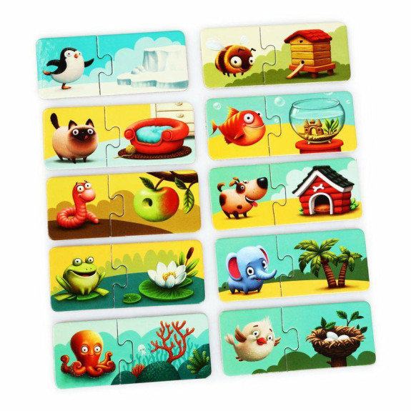 Naučné puzzle 20 dílků Puzzlika - Můj domov