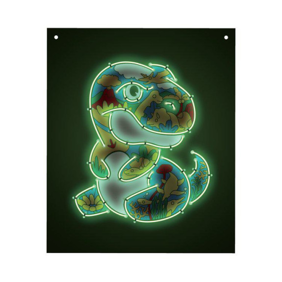 Vyrob si - Neonový obrázek: Dinosaurus Albi