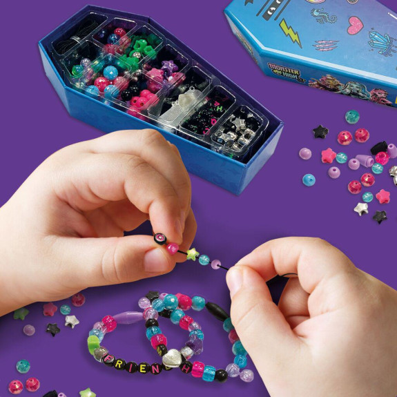 DIY sada na výrobu strašidelných náramků Monster High