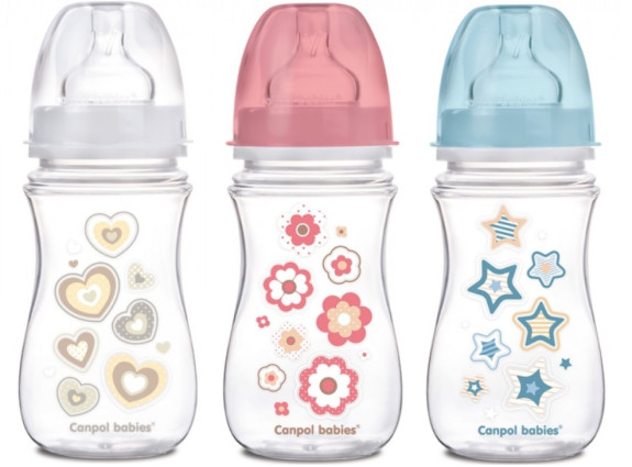 Antikoliková láhev se širokým hrdlem 240 ml Newborn baby Canpol babies