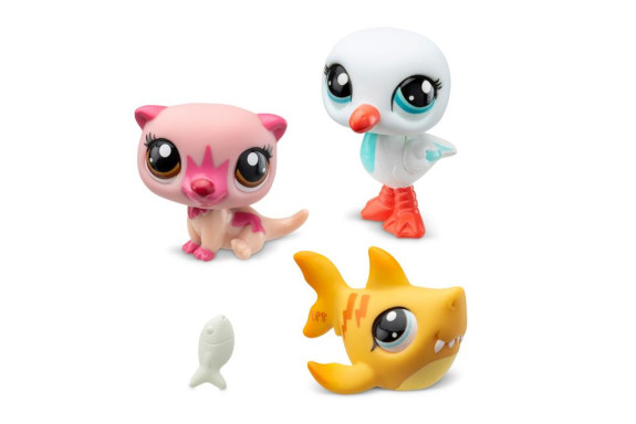 Littlest Pet Shop 3 figurky - 3 druhy