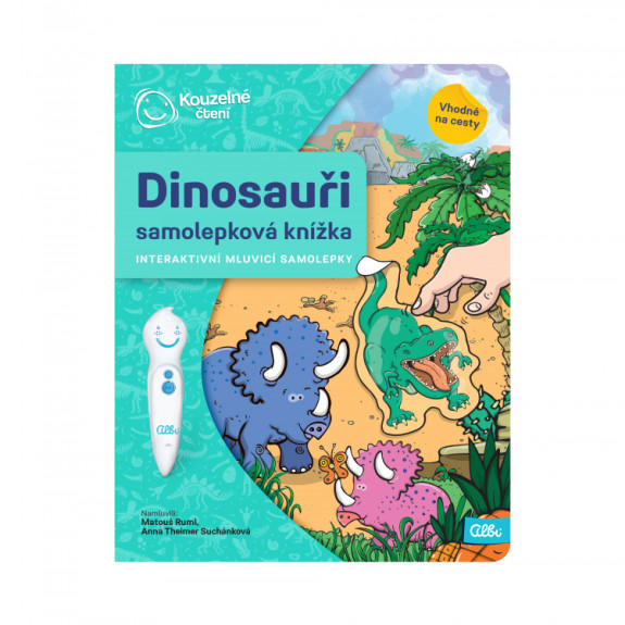 ALBI Kouzelné čtení Samolepková knížka Dinosauři