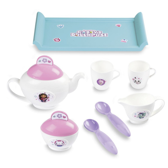 Čajový set s tácem Gabby´s Dollhouse