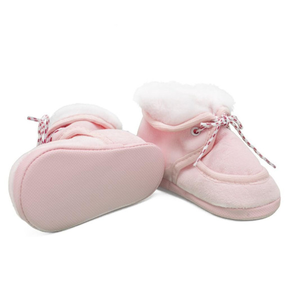 Kojenecké zimní capáčky New Baby růžové