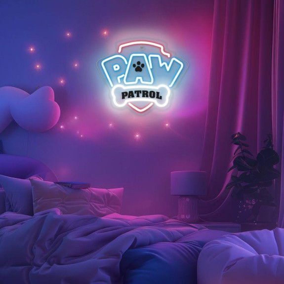 Dekorativní LED neon Tlapková patrola - Logo