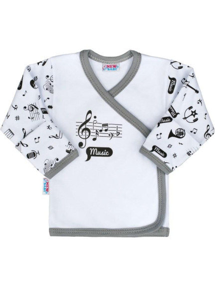 Kojenecká bavlněná košilka New Baby Music