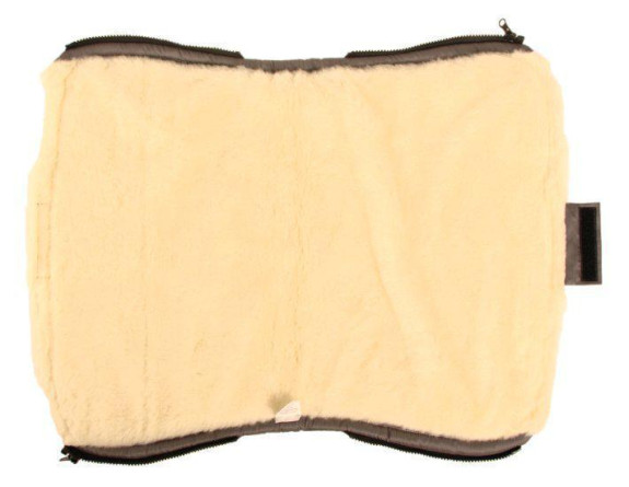 Merino rukávník na kočárek z ovčí/velbloudí vlny na zip 30 x 50 cm