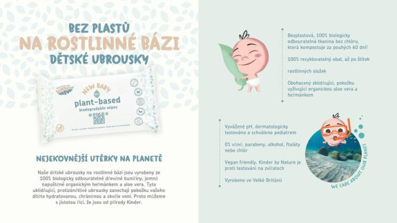Výhodné balení 12 ks -Bylinné vlhčené ubrousky s heřmánkem a aloe vera 56 ks Jackson reece