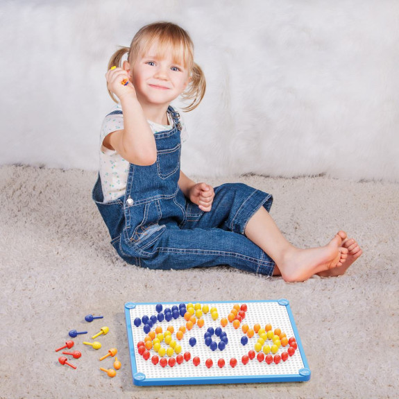 Mozaika Fantacolor Tab Basic mix 10 mm – 100 ks Quercetti