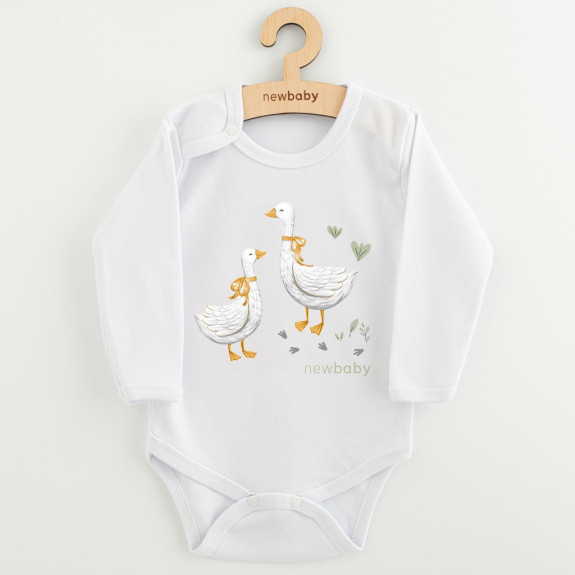 Dětské body s potiskem New Baby Husičky 