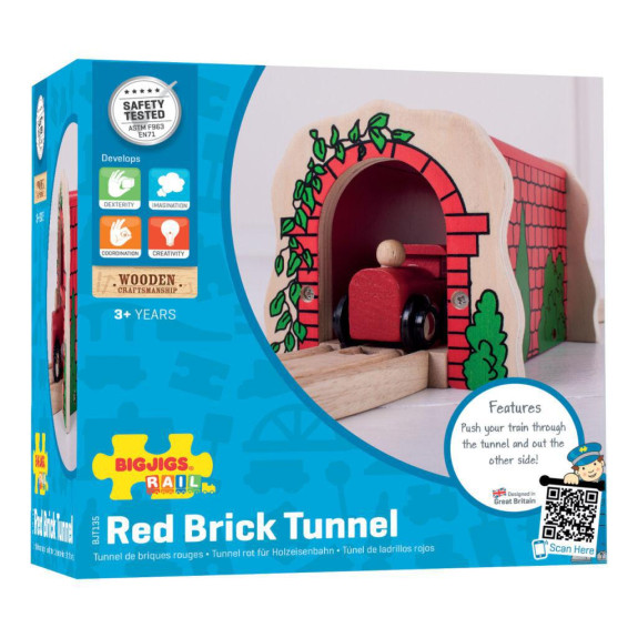 Cihlový železniční tunel Bigjigs Rail