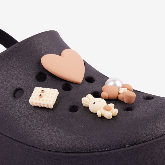 Amulety - ozdoby na boty Amuletz Delikatesy mix Coqui