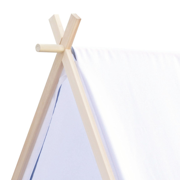 Stan domeček bílo šedý 150 cm