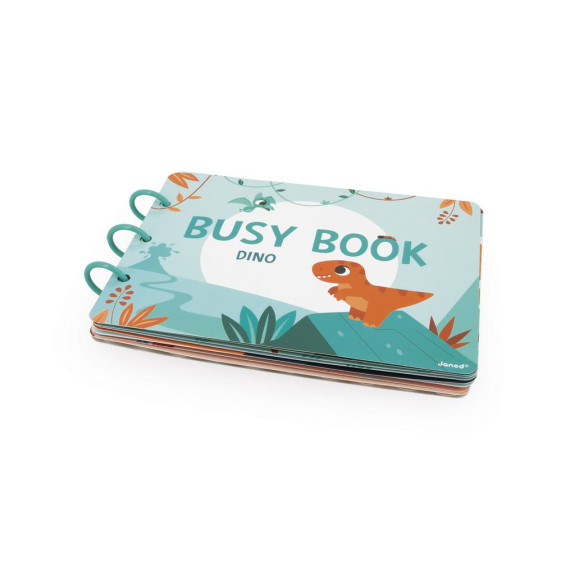 Dino Busy Book interaktivní kniha s aktivitami Janod