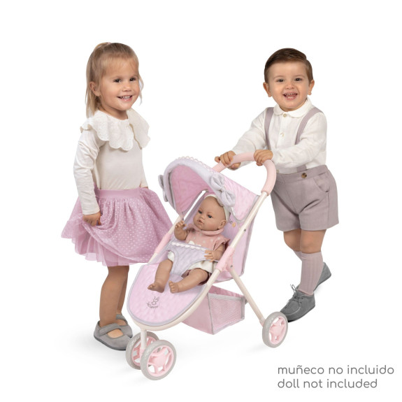 Sportovní kočárek pro panenky tříkolový Sophie 55 cm DeCuevas