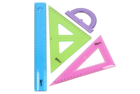 Geometrická sada barevná