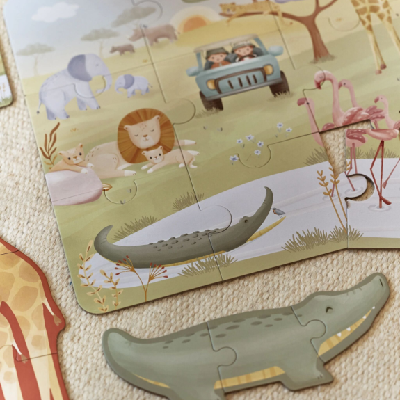 Puzzle 6v1 Safari Friends Little Dutch