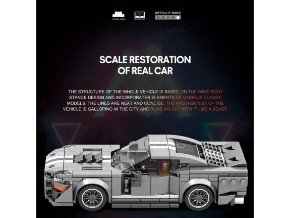 Americký muscle car GT500 1:24 Reobrix