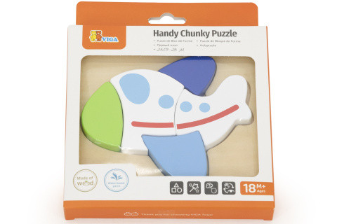 Dřevěné puzzle pro nejmenší - letadlo