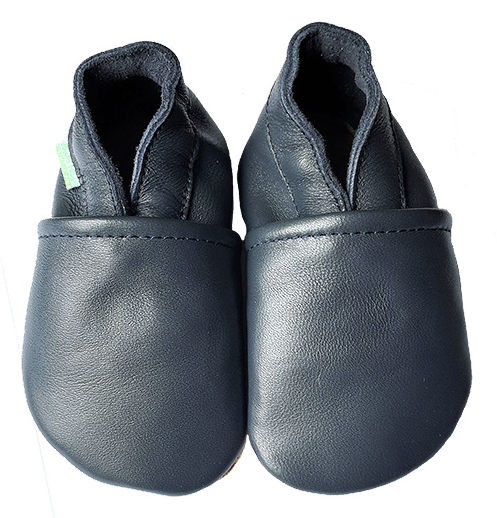Kožené capáčky Barefoot Vel. M (6-12 měs.) Hopi Hop