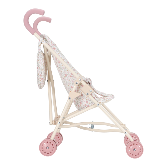 Kočárek pro panenky golfky skládací Soft Flowers Little Dutch
