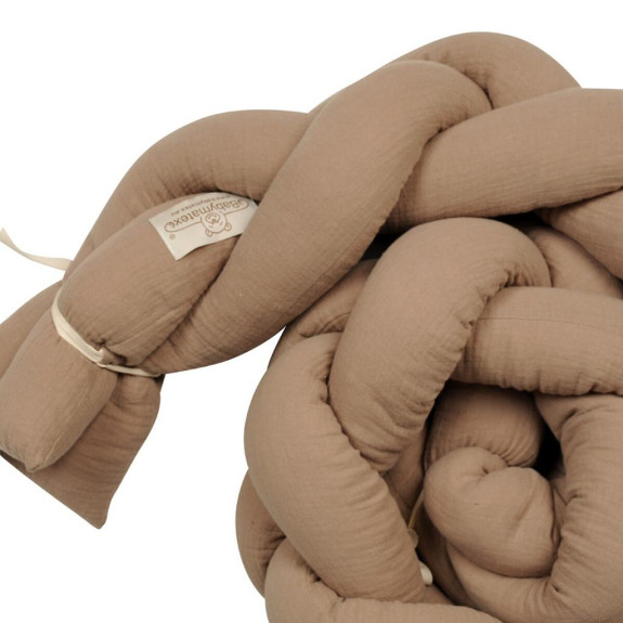 Mušelínový mantinel cop 200 cm Babymatex – chránič do postýlky