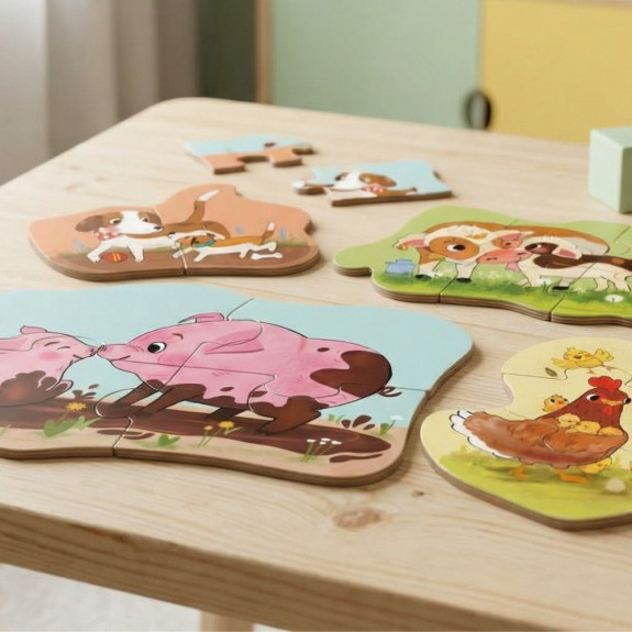 První puzzle Farma 6v1