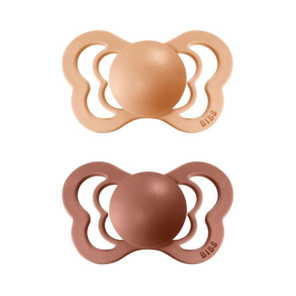 Bibs dudlíky silikon ortodonické 2 ks Couture 0 - 6 měsíců