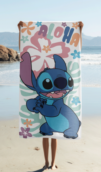 Osuška Lilo and Stitch "Hawaiian Harmony" 70 x 140 cm Jerry Fabrics