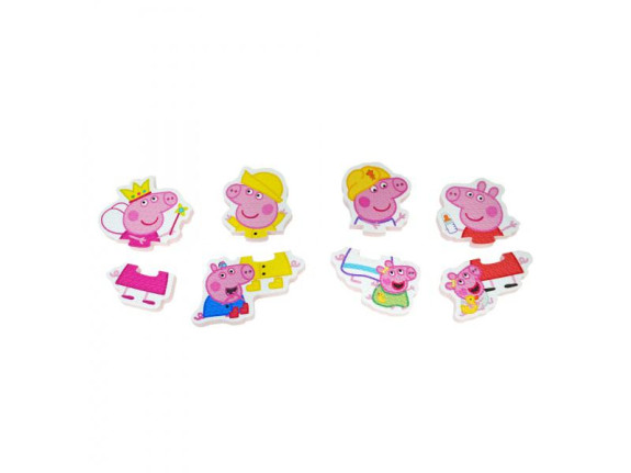 Peppa Pig puzzle vodolepky do vany Toomies