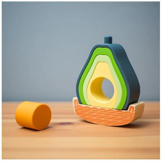 Bigjigs Toys Balanční hra Avokádo