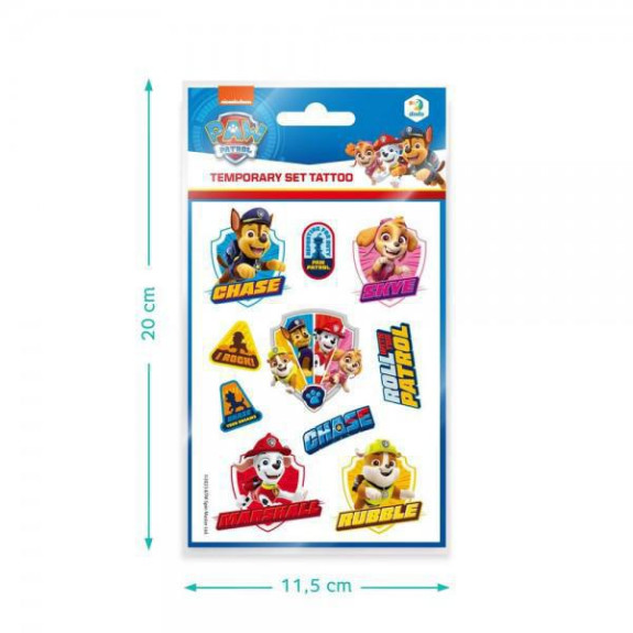 Tetování Tlapková patrola/Paw Patrol 10,5x15 cm