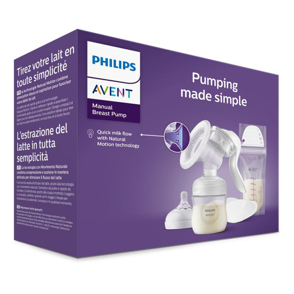 Odsávačka mateřského mléka manuální SCF430/20 Philips Avent