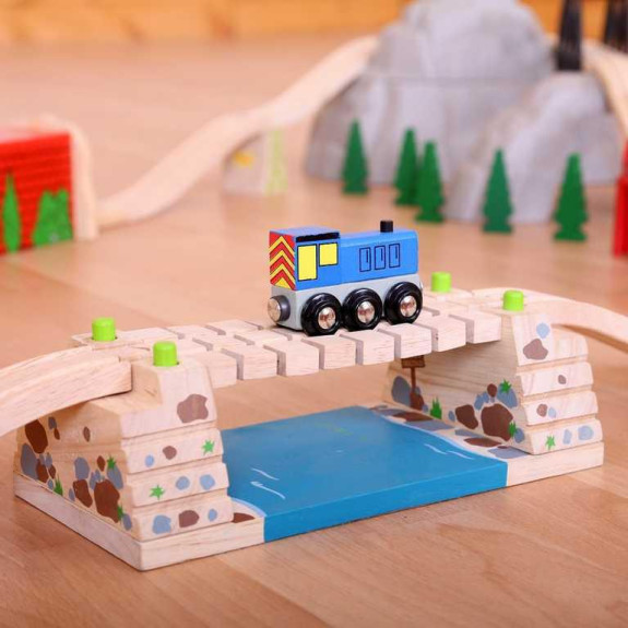 Houpací most přes řeku Bigjigs Rail