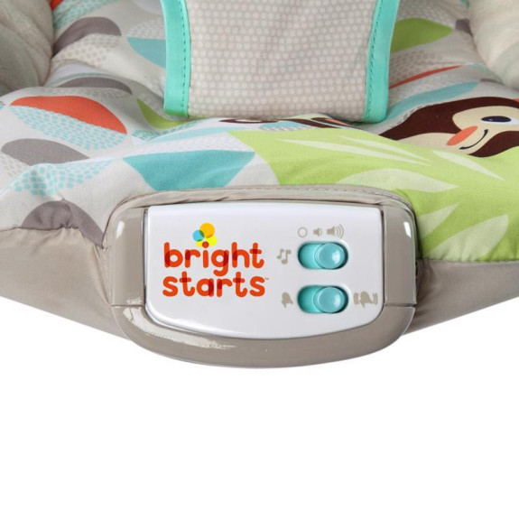 Lehátko vibrující s melodií Happy Safari 0 m+, do 9 kg, 2019 Bright Starts