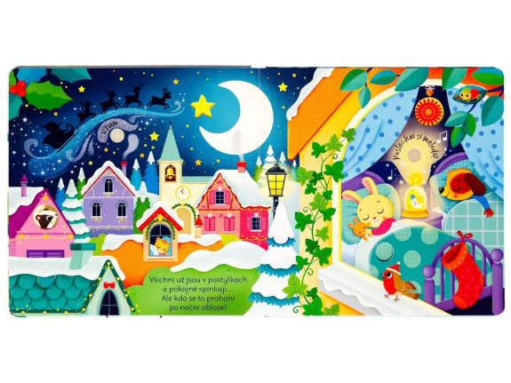 Vánoce přicházejí Zvuková kniha Sam Taplin, ilustrace Federica Iossa