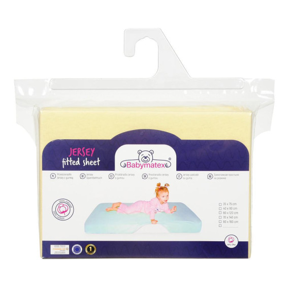 Prostěradlo jersey s gumou 70 x 140 cm BabyMatex