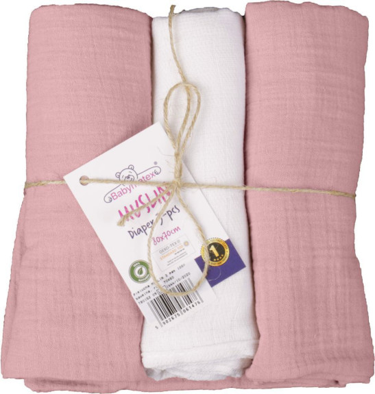 Mušelínové plenky 3 ks 70 x 80 cm BabyMatex