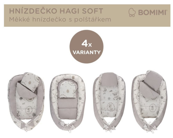 Hnízdečko Hagi s polštářkem soft Bomimi