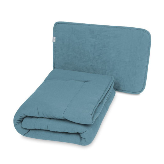Mušelínový set přikrývka a polštář 135 x 100 / 40 x 60 cm Babymatex
