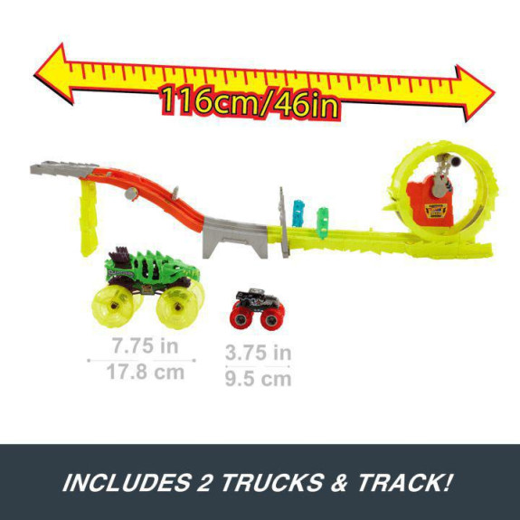 Hot Wheels Monster trucks power smashers dráha masivní destrukce