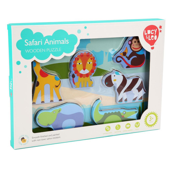 Lucy & Leo Dřevěné vkládací puzzle