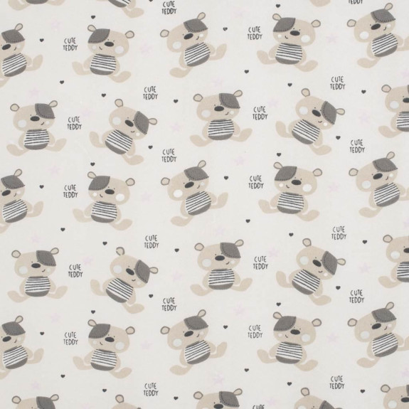 Dětská pěnová matrace New Baby Basic 120 x 60 x 5 cm Teddy bear