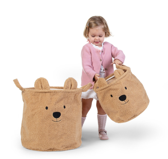 Koš na hračky Teddy Beige 40 x 40 x 40 cm Childhome