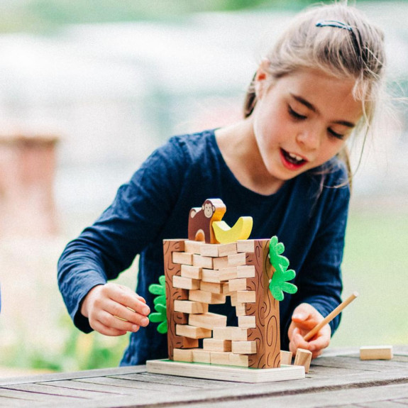 Dřevěná motorická hra Řítící se džungle Bigjigs Toys