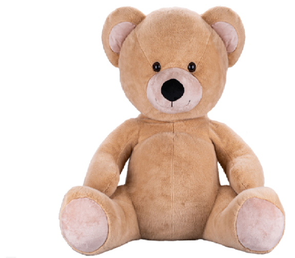 Medvěd plyšový 65 cm béžový sedící Plush Friends 0 m+