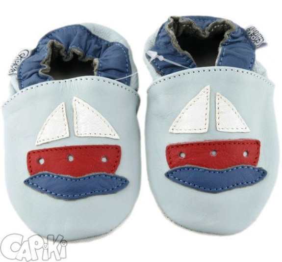 Kožené capáčky 12-18 m (21) 14,2 cm Capiki