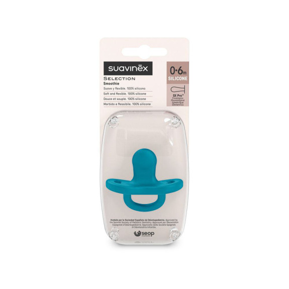 Šidítko fyziologické silikon 0-6 m SX PRO Colour Essence Suavinex
